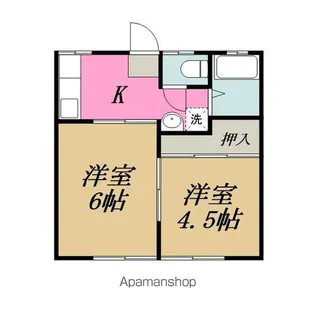 パナハイツ大島【1階】の間取り